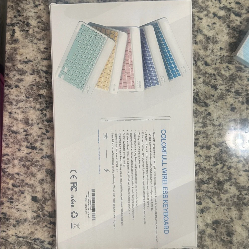 White Bluetooth Keyboard